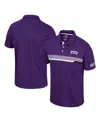 Colosseum Purple Tcu Horned Frogs No Problemo Polo In Purple