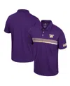 Colosseum Men's  Purple Washington Huskies No Problemo Polo Shirt In Purple