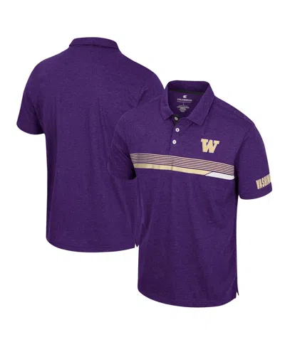Colosseum Men's  Purple Washington Huskies No Problemo Polo Shirt