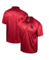 Colosseum Men's  Red Dayton Flyers Honeycomb Raglan Polo Shirt In Red