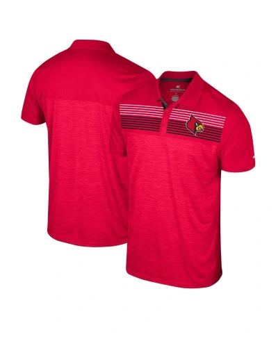Colosseum Men's  Red Louisville Cardinals Langmore Polo Shirt