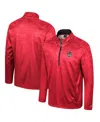 Colosseum Red Nc State Wolfpack The Machine Half-zip Jacket In Red