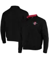 Colosseum Men's Black San Diego State Aztecs Tortugas Logo Quarter-zip Jacket In Black