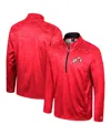 Colosseum Men's  Red Utah Utes Audible Quarter-zip Windshirt In Red
