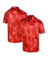 Colosseum Men's Red Wisconsin Badgers Palms Polo In Red