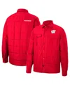 Colosseum Men's  Crimson Oklahoma Sooners Detonate Quilted Full-snap Jacket In Red