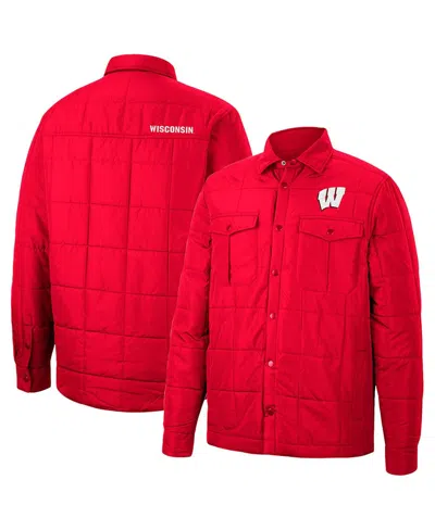 Colosseum Men's  Crimson Oklahoma Sooners Detonate Quilted Full-snap Jacket In Red