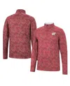 Colosseum Men's  Red Wisconsin Badgers Tivo Quarter-zip Jacket In Red