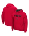 Colosseum Men's  Red Youngstown State Penguins Arch And Logo Pullover Hoodie In Red