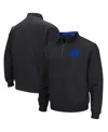Colosseum Black Duke Blue Devils Tortugas Quarter-zip Top In Black