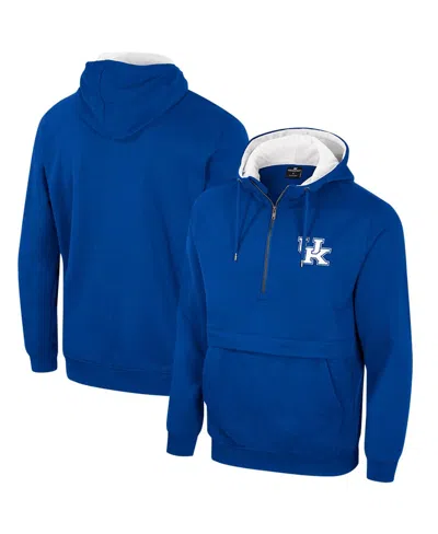 Colosseum Men's  Royal Kentucky Wildcats Half-zip Hoodie