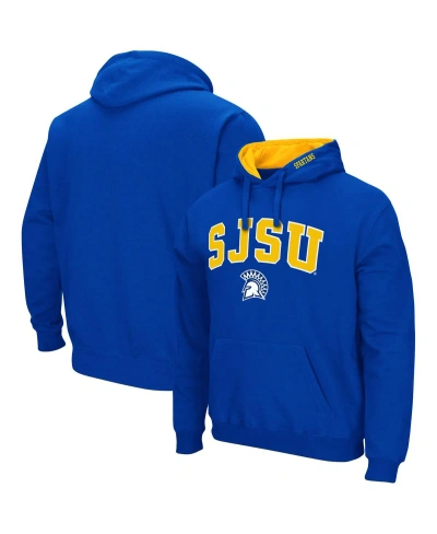 Colosseum Men's  Royal San Jose State Spartans Arch And Logo Pullover Hoodie