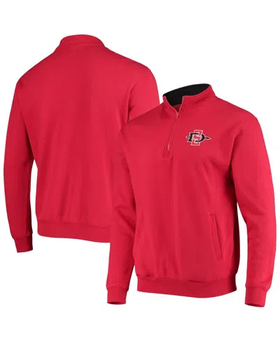 Colosseum Men's  San Diego State Aztecs Tortugas Logo Quarter-zip Jacket In Red