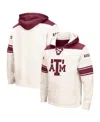Colosseum Men's Texas A&m Aggies 2.0 Lace-up Logo Pullover Hoodie In Cream