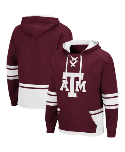 Colosseum Men's Texas A&m Aggies 2.0 Lace-up Logo Pullover Hoodie In Maroon