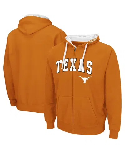 Colosseum Men's  Texas Orange Texas Longhorns Big And Tall Full-zip Hoodie