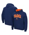 Colosseum Men's  Navy Virginia Cavaliers Arch And Logo 3.0 Pullover Hoodie In Navy