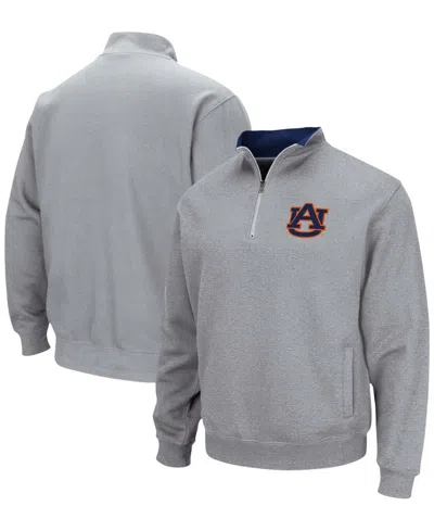 Colosseum Men's  Auburn Tigers Tortugas Logo Quarter-zip Pullover Jacket In Heathered Gray