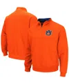 Colosseum Men's Orange Auburn Tigers Tortugas Logo Quarter-zip Pullover Jacket In Orange