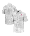 Colosseum Men's  White Indiana Hoosiers Realtree Aspect Charter Full-button Fishing Shirt In White