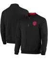 Colosseum Men's  Indiana Hoosiers Tortugas Logo Quarter-zip Jacket In Black
