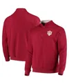 Colosseum Men's Crimson Indiana Hoosiers Tortugas Logo Quarter-zip Jacket In Crimson