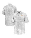 Colosseum Men's  White Iowa State Cyclones Realtree Aspect Charter Full-button Fishing Shirt In White