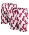 Colosseum Men's  White, Maroon Mississippi State Bulldogs Pineapple Swim Shorts In Multi