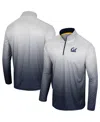 Colosseum Men's  White, Navy Cal Bears Laws Of Physics Quarter-zip Windshirt In White,navy