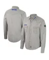 Colosseum Men's  X Wrangler Gray Florida State Seminoles Cowboy Cut Western Full-snap Long Sleeve Shi In Gray