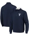 Colosseum Men's Navy Yale Bulldogs Tortugas Logo Quarter-zip Jacket In Navy