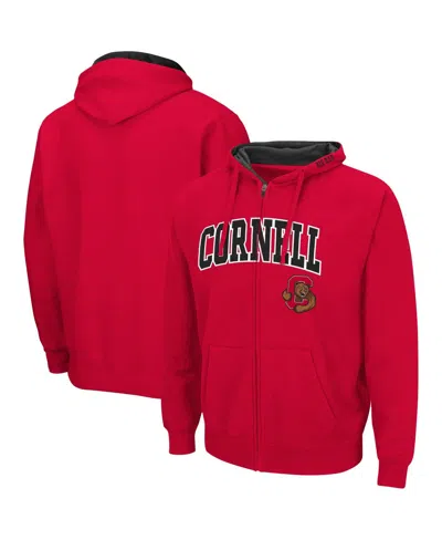 Colosseum Men's Cornell Big Red Arch Logo 3.0 Full-zip Hoodie