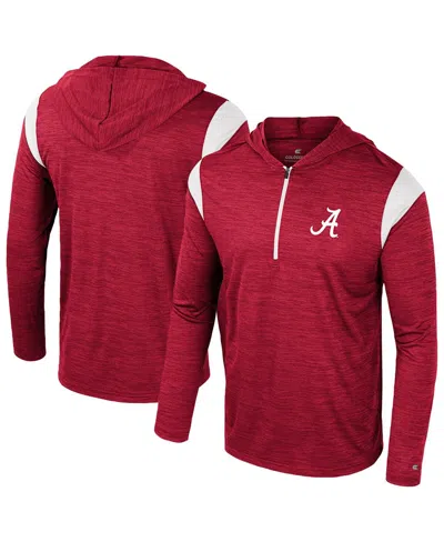 Colosseum Men's Crimson Alabama Crimson Tide Dozer Half-zip Windshirt