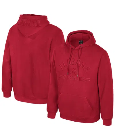 Colosseum Men's Crimson Alabama Crimson Tide New Member Hoodie In Red