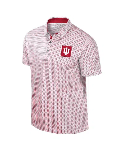Colosseum Men's Crimson Indiana Hoosiers Big Tall Marty Rival Polo Shirt