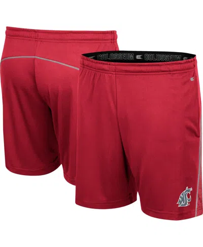 Colosseum Men's Crimson Washington State Cougars Laws Of Physics Shorts In Red