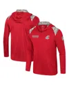 Colosseum Men's Crimson Washington State Cougars Oht Military Appreciation Quarter-zip Hoodie Jacket In Crimson