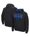 Colosseum Men's Duke Devils Arch & Logo 3.0 Pullover Hoodie In Black