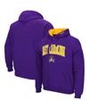 Colosseum Men's Ecu Pirates Arch And Logo Pullover Hoodie In Purple