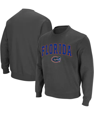 Colosseum Men's Florida Gators Arch Logo Crew Neck Sweatshirt In Charcoal