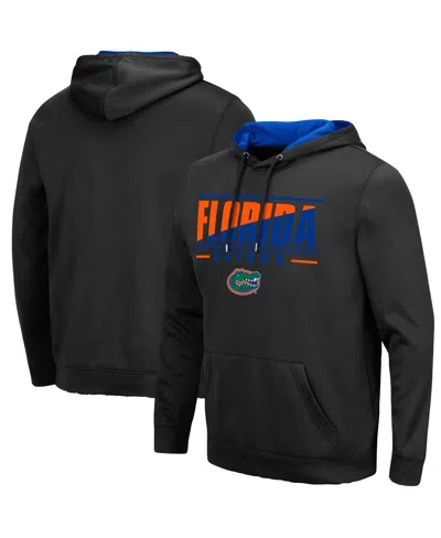 Colosseum Men's Florida Gators Slash Stack 2.0 Pullover Hoodie In Black