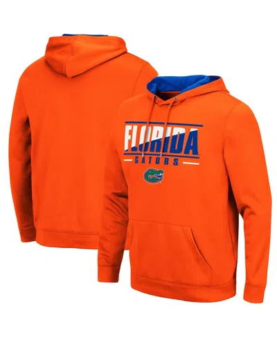 Colosseum Men's Orange Florida Gators Slash Stack 2.0 Pullover Hoodie