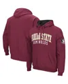 Colosseum Garnet Florida State Seminoles Double Arch Pullover Hoodie In Garnet