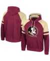Colosseum Men's Garnet Florida State Seminoles Todd Raglan Pullover Hoodie In Burgundy