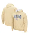 Colosseum Gold Georgia Tech Yellow Jackets Arch And Logo Pullover Hoodie In Gold