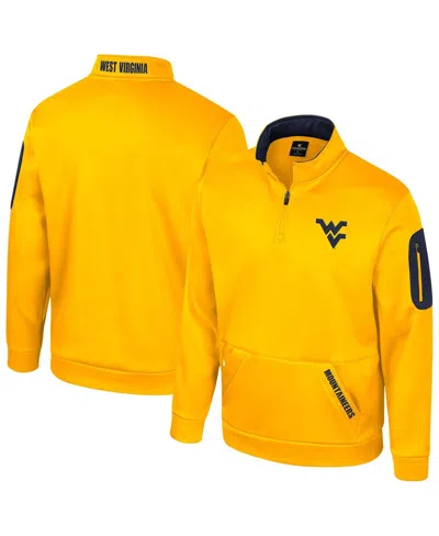 Colosseum Men's Gold West Virginia Mountaineers Mainframe Quarter-zip Fleece Jacket