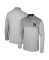 Colosseum Men's Gray Colorado Buffaloes Tuck Quarter-zip Top In Gray