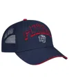 Colosseum Men's Gray Ohio State Buckeyes Wyatt Adjustable Hat In Navy