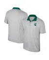 Colosseum Men's Gray Syracuse Orange Tuck Striped Polo Shirt In Gray