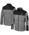 Colosseum Men's Gray/black Appalachian State Mountaineers Guard Full-zip Jacket In Gray,black